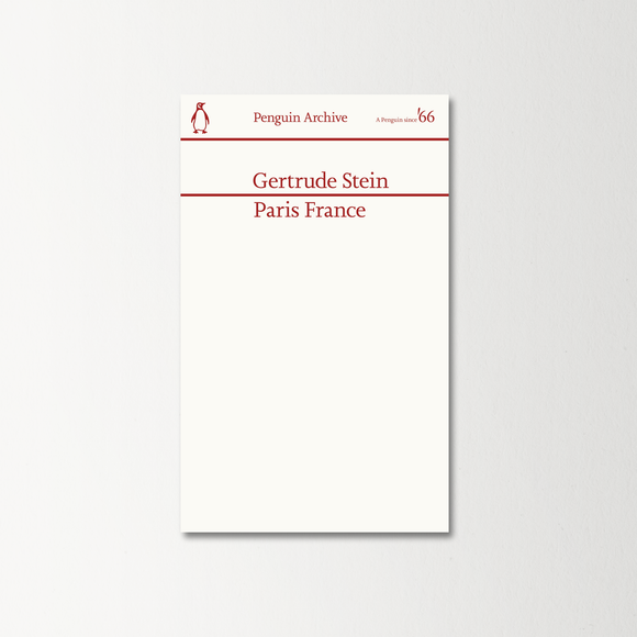 Paris France by Gertrude Stein