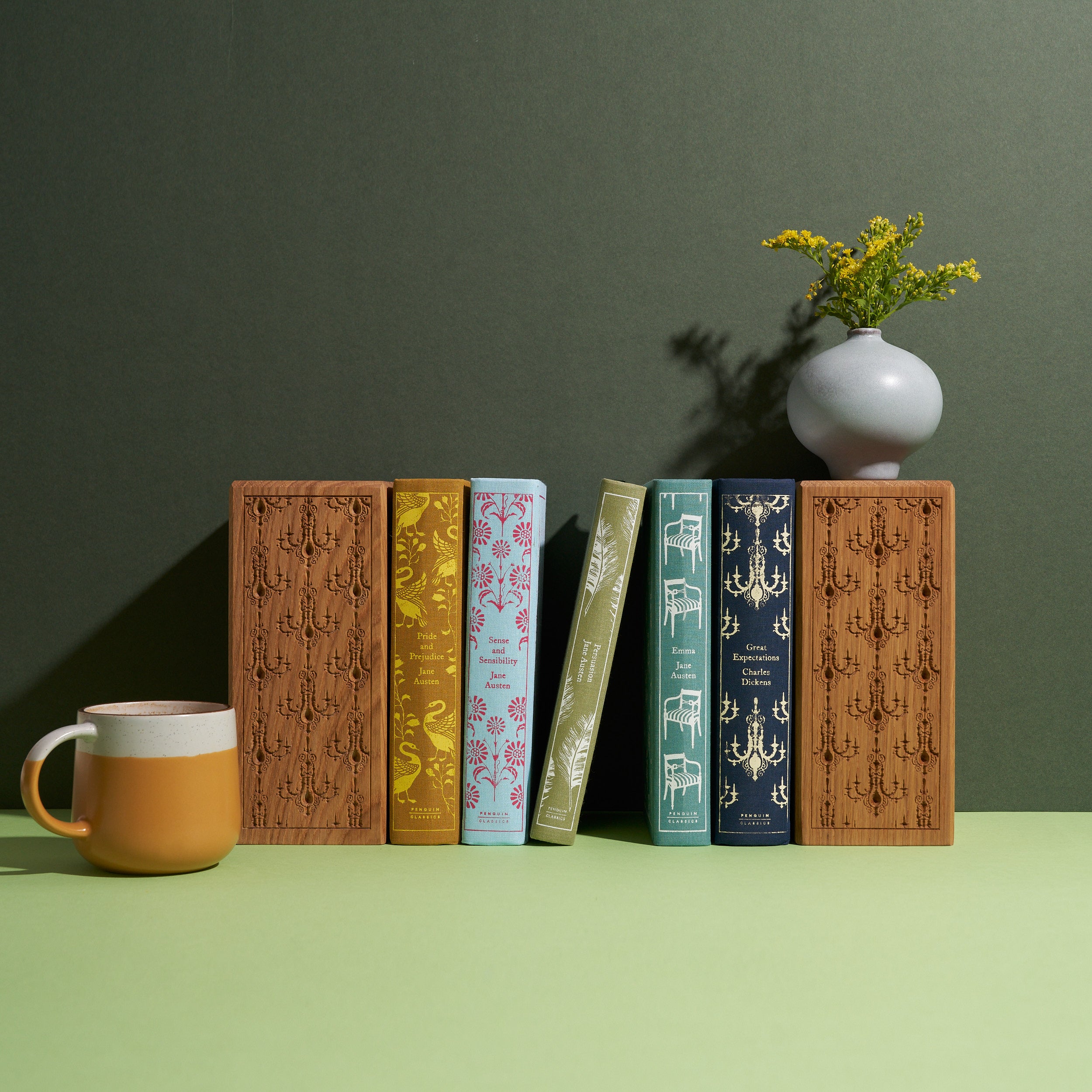 Wooden Bookends Pair - Great Expectations