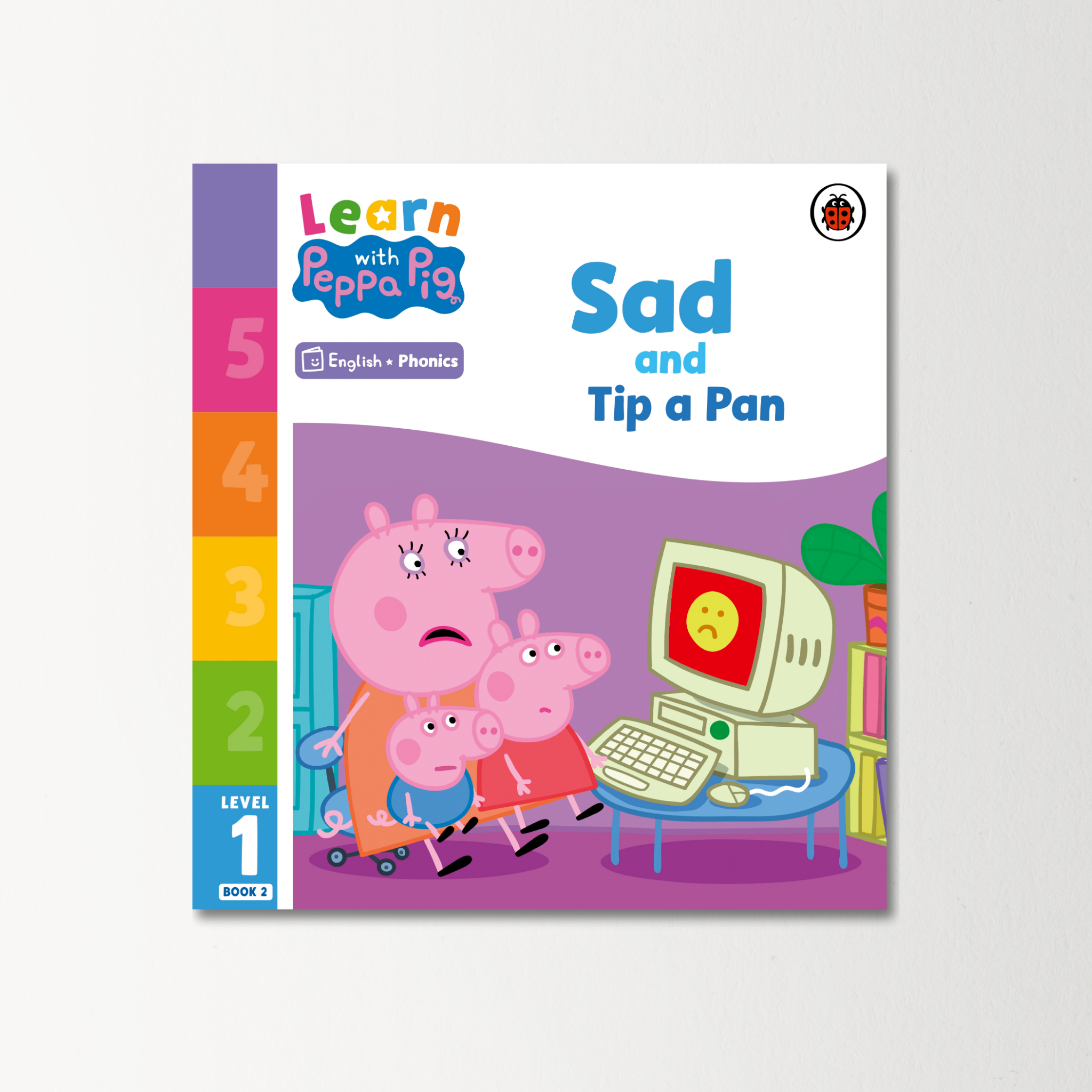 Learn with Peppa Phonics Level 1 Book 2 - Sad and Tip a Pan (Phonics Reader)
