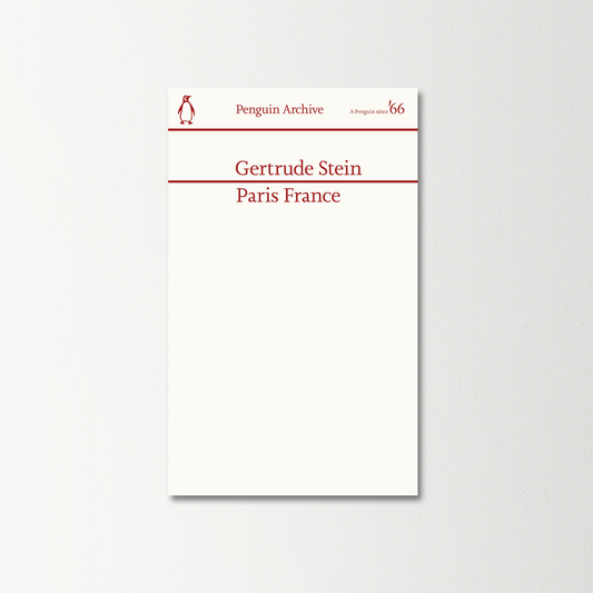 Paris France by Gertrude Stein