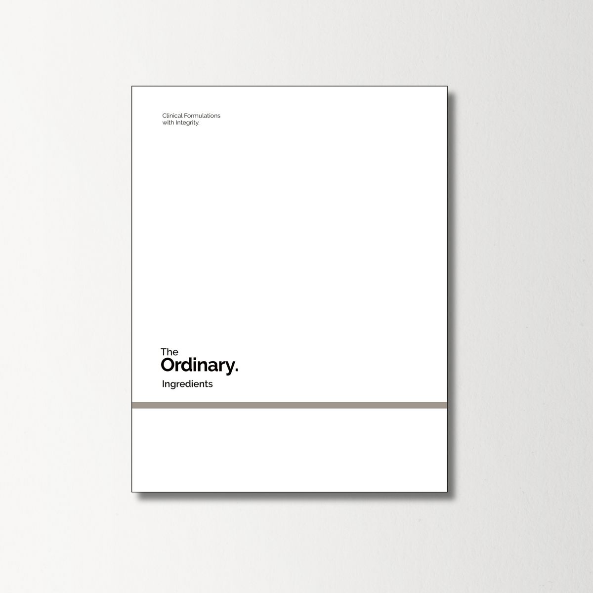 The Ordinary: Ingredients