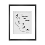 The Penguins are Coming -- Penguin 90th Art Print
