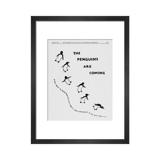 The Penguins are Coming -- Penguin 90th Art Print