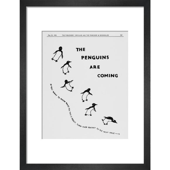 The Penguins are Coming -- Penguin 90th Art Print