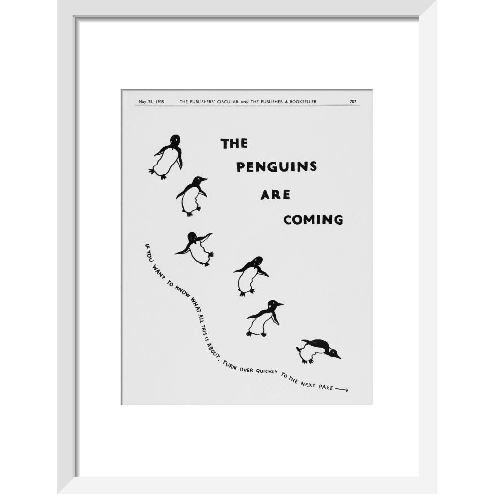The Penguins are Coming -- Penguin 90th Art Print