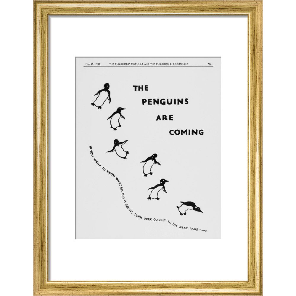 The Penguins are Coming -- Penguin 90th Art Print