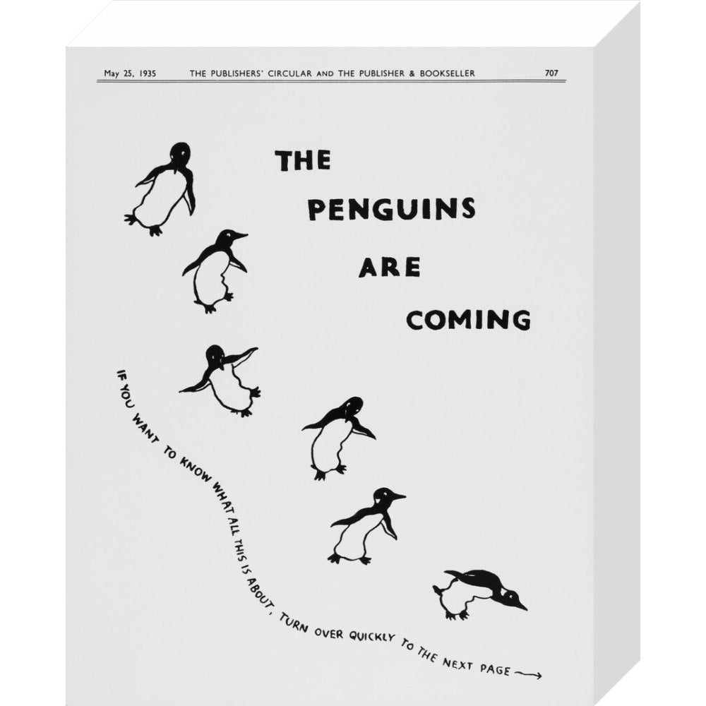 The Penguins are Coming -- Penguin 90th Art Print