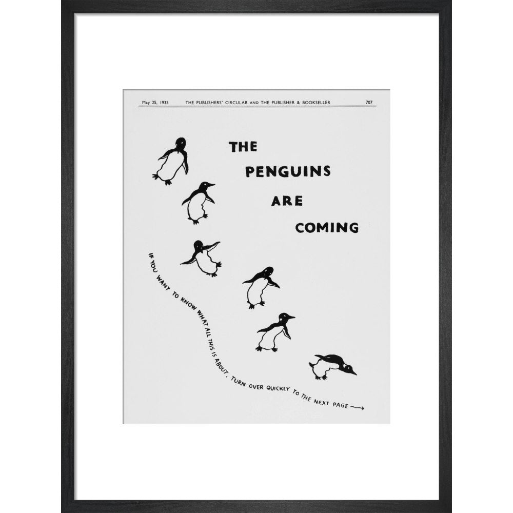 The Penguins are Coming -- Penguin 90th Art Print