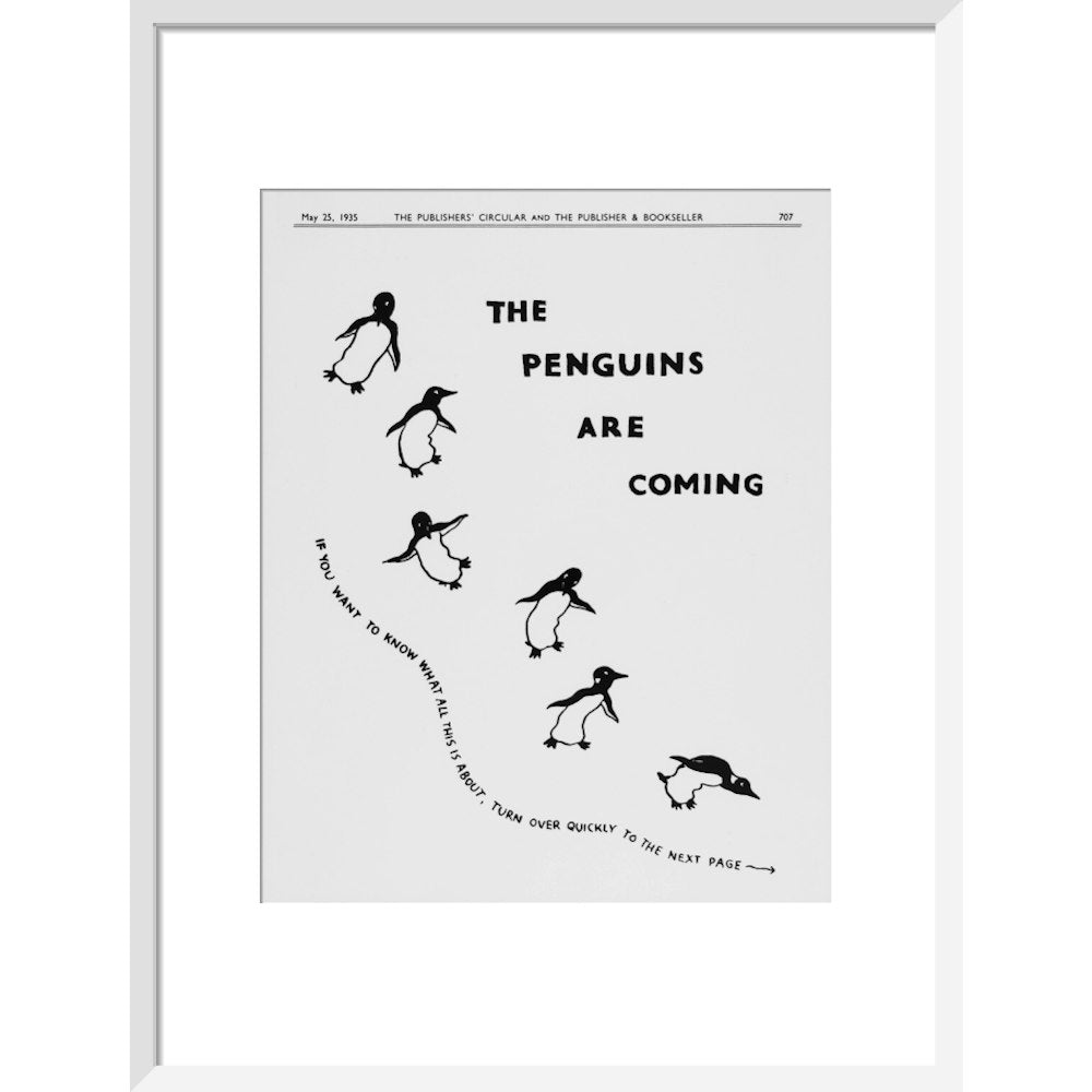 The Penguins are Coming -- Penguin 90th Art Print
