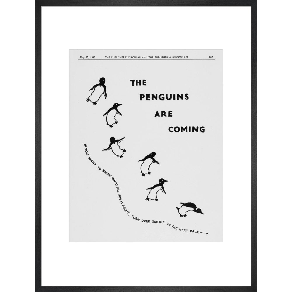 The Penguins are Coming -- Penguin 90th Art Print