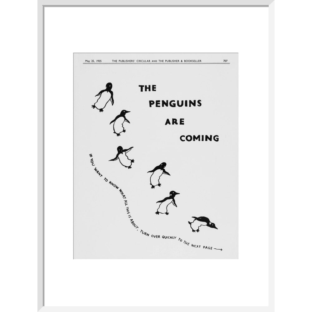 The Penguins are Coming -- Penguin 90th Art Print