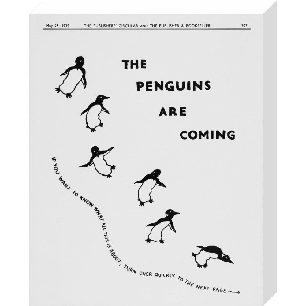 The Penguins are Coming -- Penguin 90th Art Print