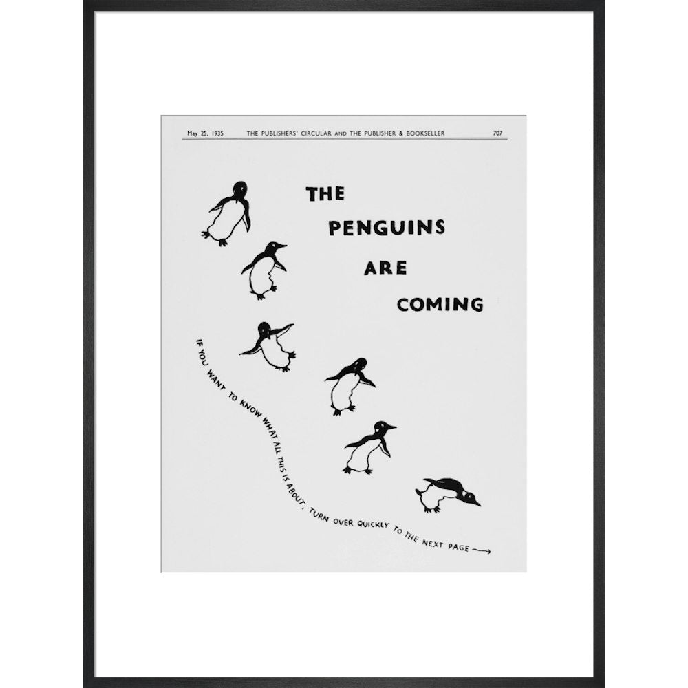 The Penguins are Coming -- Penguin 90th Art Print