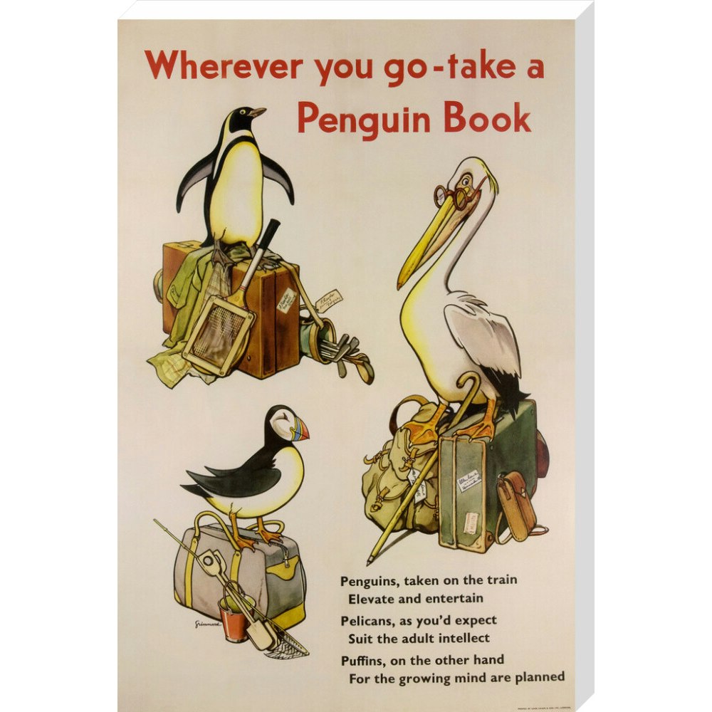 Take a Penguin Book -- Penguin 90th Art Print