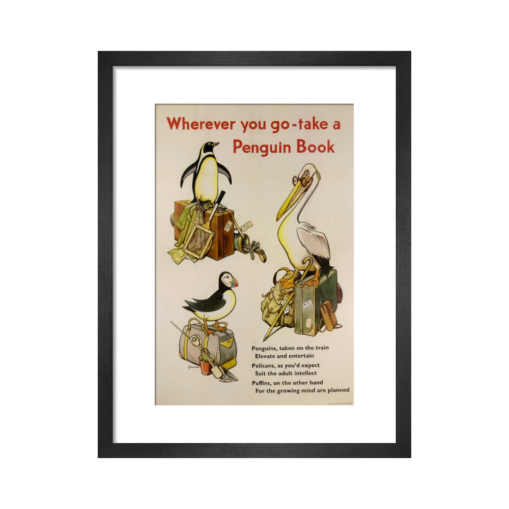 Take a Penguin Book -- Penguin 90th Art Print