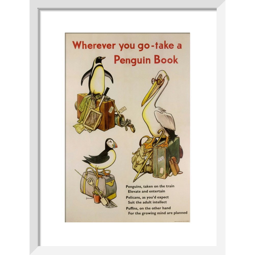 Take a Penguin Book -- Penguin 90th Art Print