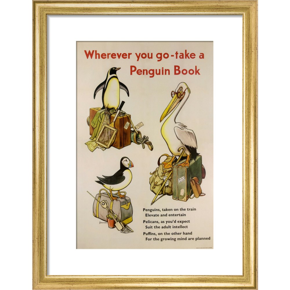 Take a Penguin Book -- Penguin 90th Art Print