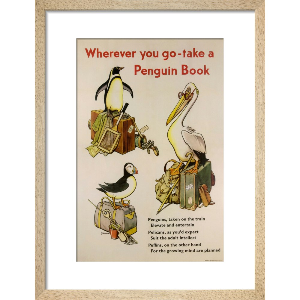 Take a Penguin Book -- Penguin 90th Art Print