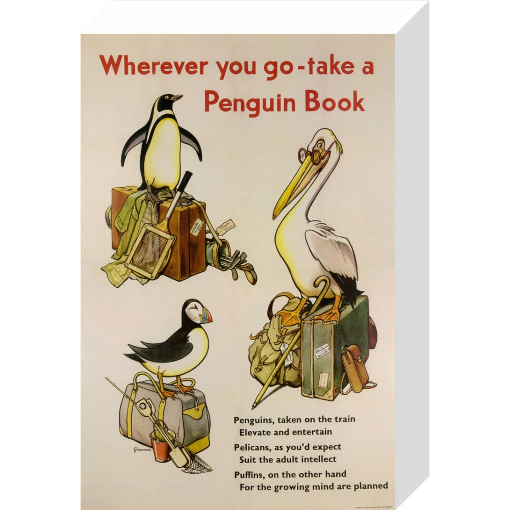 Take a Penguin Book -- Penguin 90th Art Print