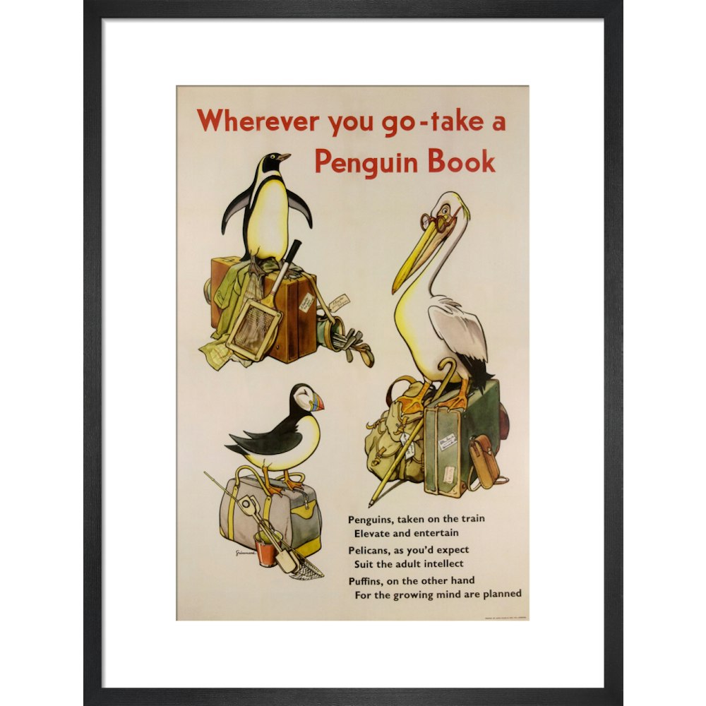 Take a Penguin Book -- Penguin 90th Art Print