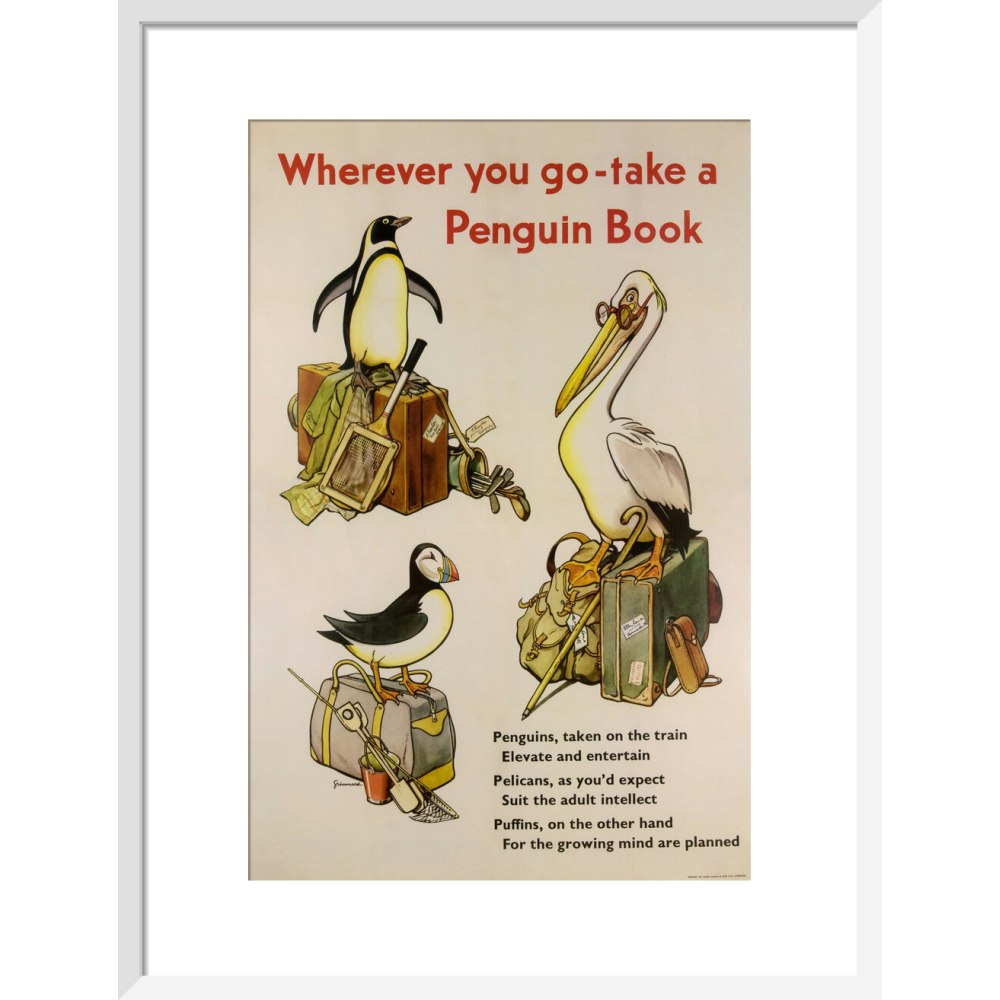 Take a Penguin Book -- Penguin 90th Art Print