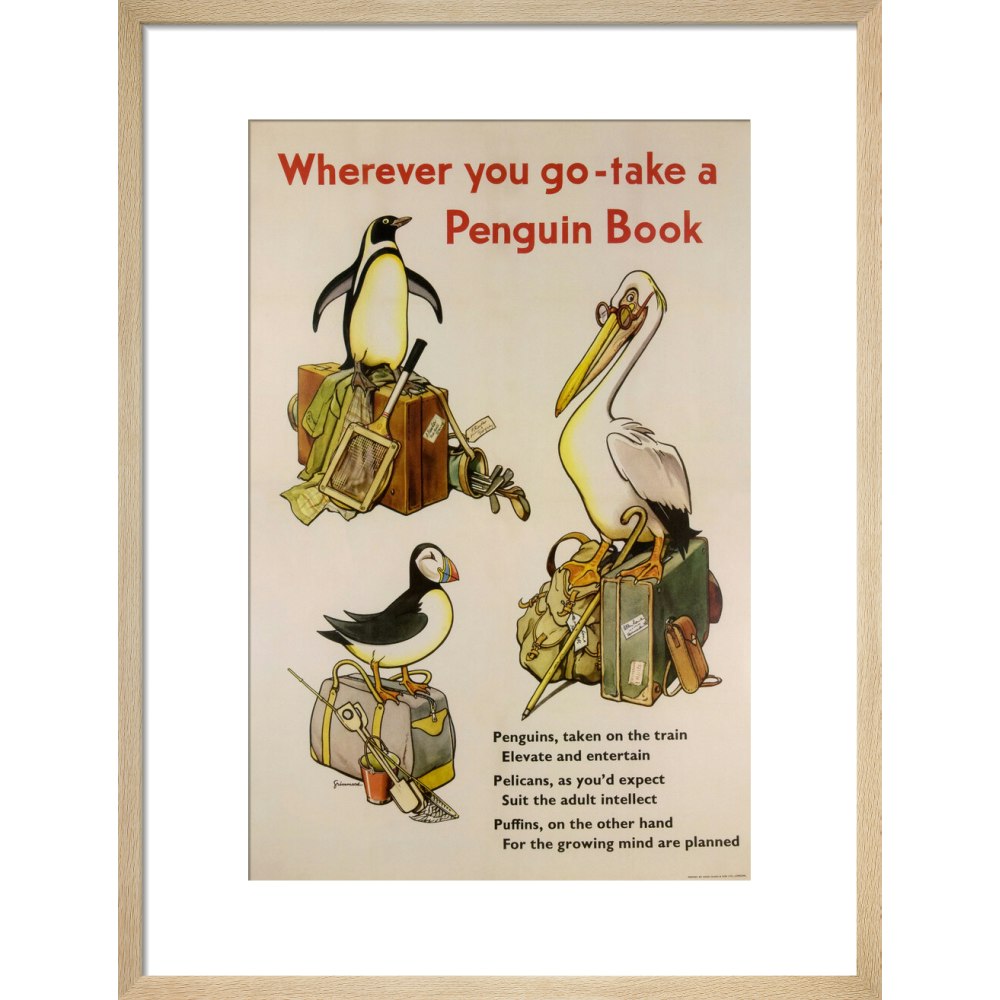 Take a Penguin Book -- Penguin 90th Art Print