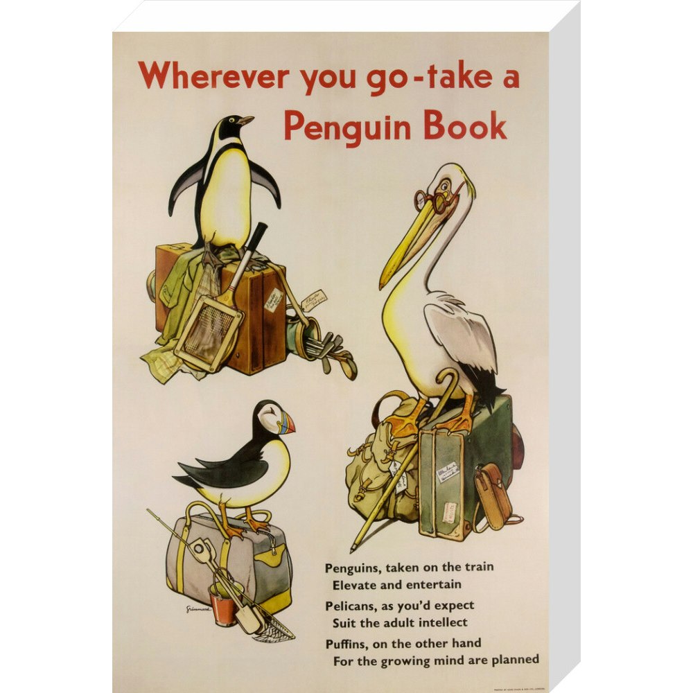 Take a Penguin Book -- Penguin 90th Art Print