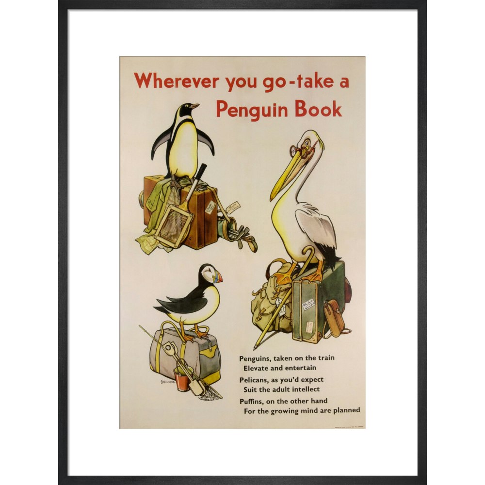 Take a Penguin Book -- Penguin 90th Art Print
