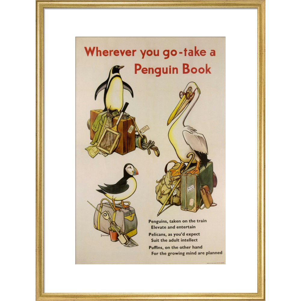 Take a Penguin Book -- Penguin 90th Art Print