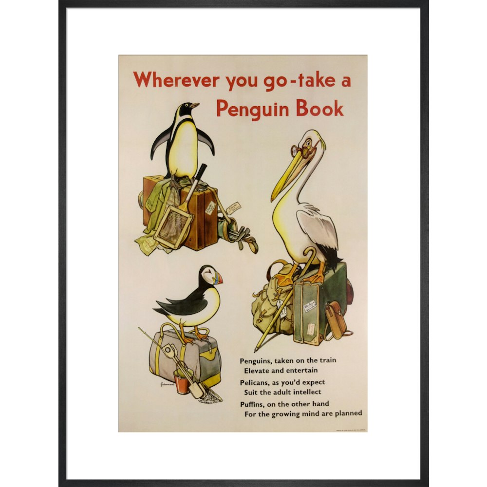 Take a Penguin Book -- Penguin 90th Art Print