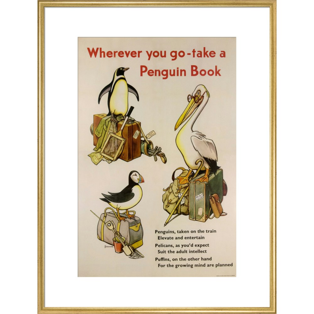Take a Penguin Book -- Penguin 90th Art Print