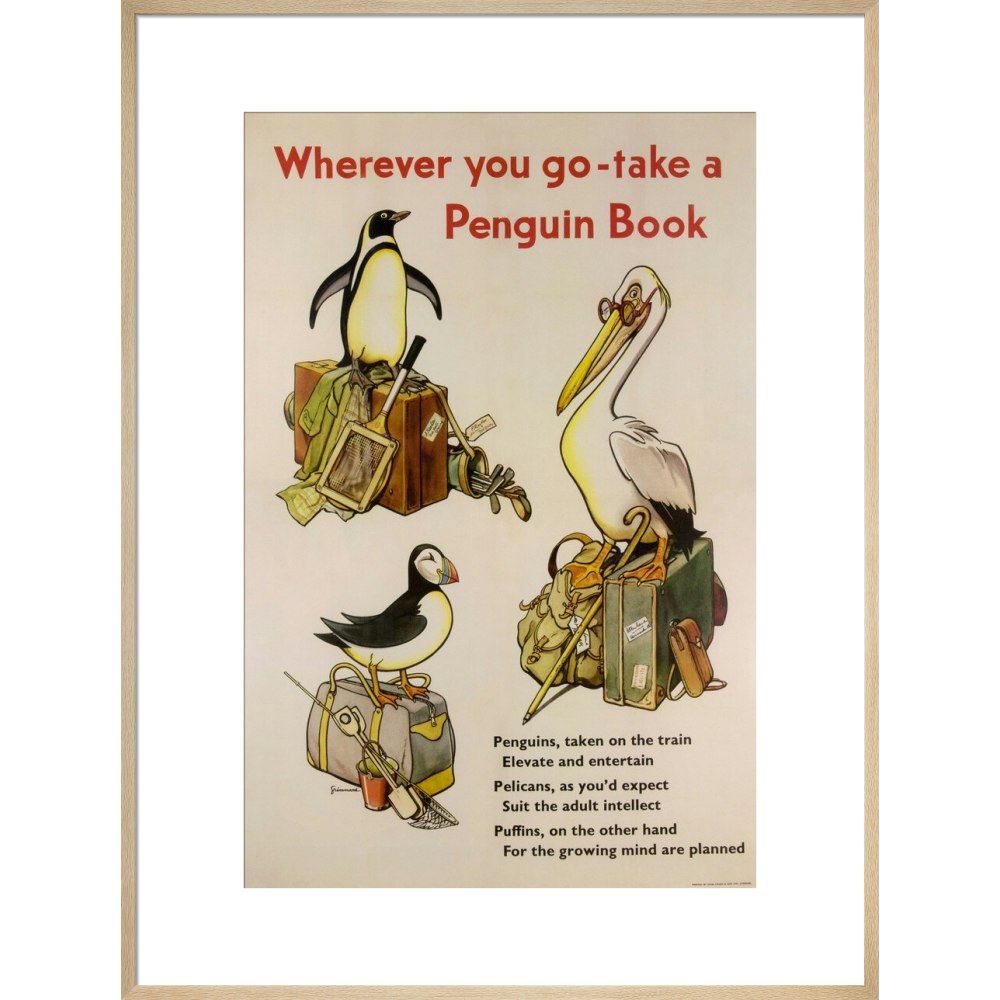 Take a Penguin Book -- Penguin 90th Art Print