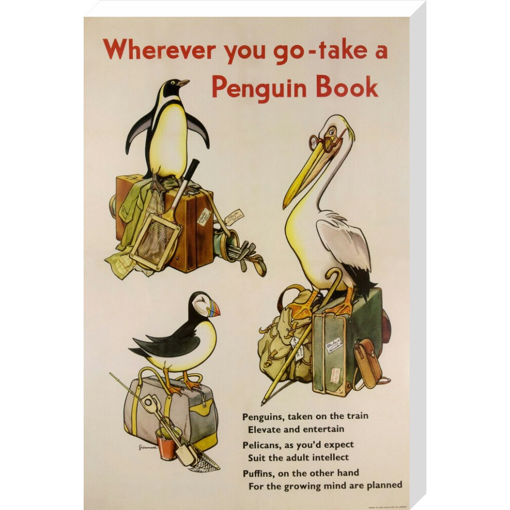 Take a Penguin Book -- Penguin 90th Art Print