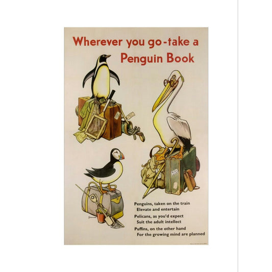 Take a Penguin Book -- Penguin 90th Art Print