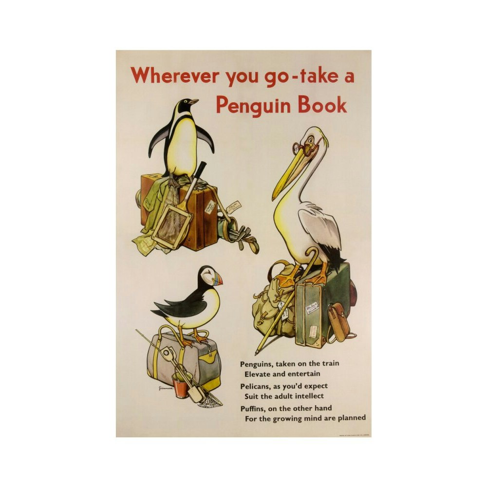 Take a Penguin Book -- Penguin 90th Art Print