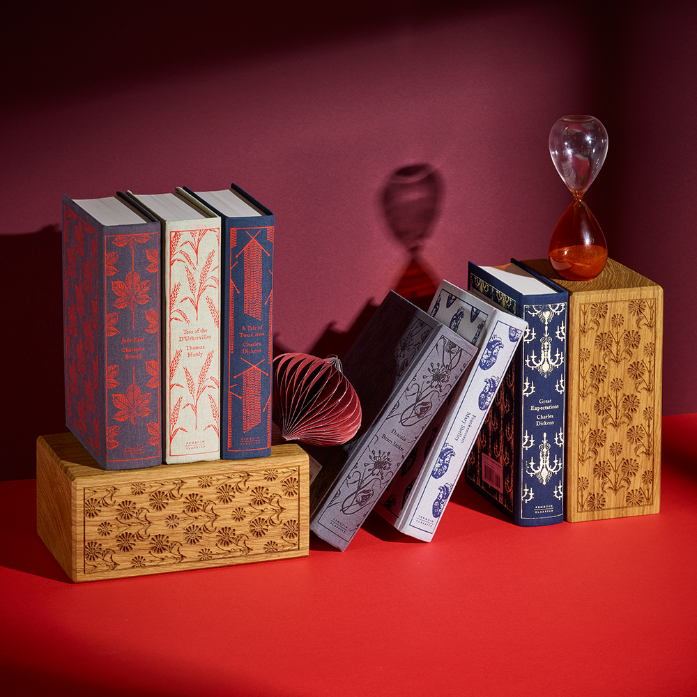 Wooden Bookends Pair - Sense and Sensibility