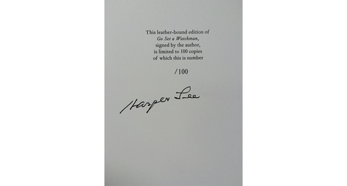 Go Set A Watchman Limited Signed Edition by Harper Lee